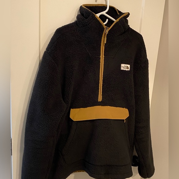 The North Face Campshire High Pile Sherpa Half Zip Fleece Hoodie - Picture 5 of 6